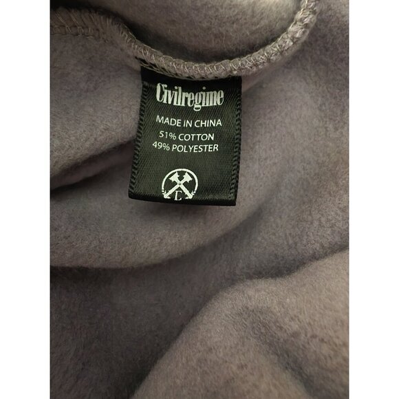 Civil Regime 1/4 Zip Up Womens Size Large Purple Sweater‎ Streetwear - Picture 10 of 11
